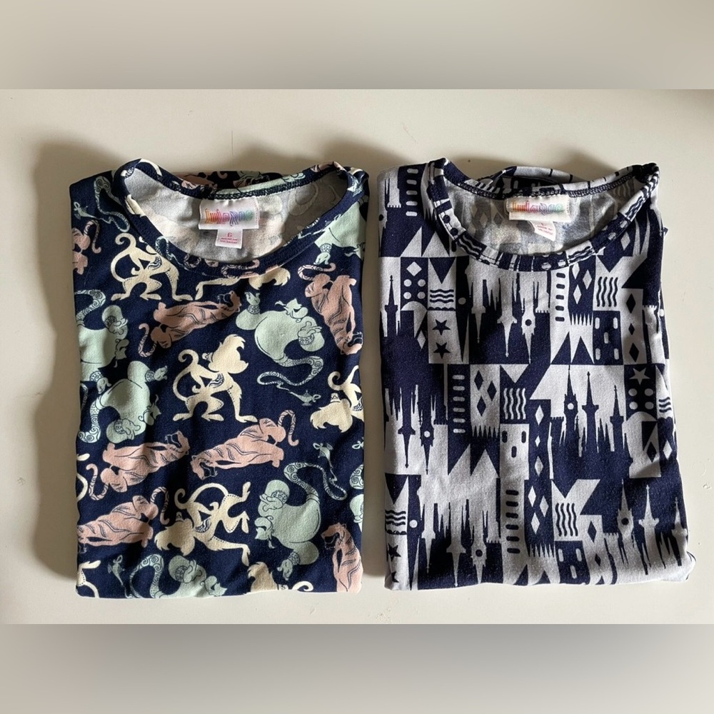 2 Pieces Girls Disney LuLaRoe Gracie Tops